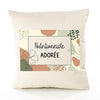 Housse de Coussin Femme Nutritionniste Adorée Design Graphique déco Salon canapé Chambre Cadeau Femme Anniversaire noël Coussin décoratif Motif Floral