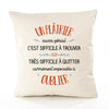 Housse de Coussin Premium Un Plâtrier Aussi génial - Coton Canvas Fairtrade Beige Idée Cadeau Décoration Canapé