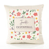 Housse de Coussin Femme Juriste exceptionnelle Motif Floral déco Salon canapé Chambre Cadeau Femme Anniversaire noël Coussin décoratif Motif Floral