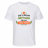 Maillot de Sport Homme Meilleur Matthieu Super Pouvoir Cadeau Anniversaire Noël Fête des Pères T-Shirt Respirant Polyester