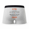 Caleçon Un Yvan Aussi Génial - Humour Boxer Gris Idée Cadeau