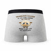 Caleçon Francois-Xavier Agneau - Humour Boxer Gris Idée Cadeau