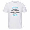 Maillot de Sport Homme pour Un Skieur Formidable Blanc - T-Shirt Respirant Polyester Manches Courtes - Cadeau Sportif Anniversaire Noël Fête des Pères