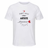 Maillot de Sport Homme Artiste Damour - T-Shirt Respirant Polyester Manches Courtes - Cadeau Sportif Anniversaire Noël Fête des Pères