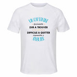 Maillot de Sport Homme pour Un Capitaine Formidable Blanc - T-Shirt Respirant Polyester Manches Courtes - Cadeau Sportif Anniversaire Noël Fête des Pères