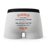 Caleçon Un Benjamin Aussi Génial - Humour Boxer Gris Idée Cadeau