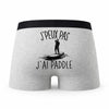 Caleçon Paddle - Humour Boxer Gris Idée Cadeau Passion