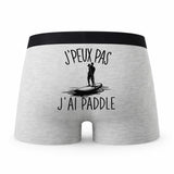 Caleçon Paddle - Humour Boxer Gris Idée Cadeau Passion