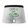 Caleçon Vegan Verdion Blanc - Humour Boxer Gris Idée Cadeau