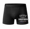 Caleçon Certifié Meilleur Conseiller d_Insertion - Face - Humour Boxer Coton Motif Métier Idée Cadeau Anniversaire Noël Homme