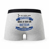 Caleçon Je ne suis Pas Super-héros mais Je suis Batteur - Humour Boxer Gris Cadeau