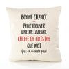 Housse de Coussin Premium Cheffe de Cuisine ça n'existe Pas - Coton Canvas Fairtrade Beige Idée Cadeau Décoration Canapé