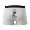 Caleçon Danielle la Plus Chouette - Humour Boxer Gris Idée Cadeau