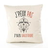 Housse de Coussin Premium Signe Sagittaire Version Blanc - Coton Canvas Fairtrade Beige Idée Cadeau Décoration Canapé