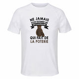 Maillot de Sport Homme Poterie Septuagenaire - T-Shirt Respirant Polyester Manches Courtes - Cadeau Sportif Anniversaire Noël Fête des Pères