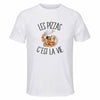 Maillot de Sport Homme Pizza C'est La Vie - T-Shirt Respirant Polyester Manches Courtes - Cadeau Sportif Anniversaire Noël Fête des Pères