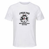 Maillot de Sport Homme Husky J'peux Pas - T-Shirt Respirant Polyester Manches Courtes - Cadeau Sportif Anniversaire Noël Fête des Pères