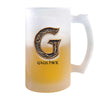 Verre à Bière Gauthier Lettre Viking | Chope de Bière Pinte | Idée Cadeau Prénom Motard Jeux de Rôle Vidéo Anniversaire Papa Collègue Départ Retraite Noël