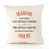 Housse de Coussin Premium Un Barman Aussi génial - Coton Canvas Fairtrade Beige Idée Cadeau Décoration Canapé