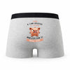 Caleçon Jamel Caractère de Cochon - Humour Boxer Gris Idée Cadeau