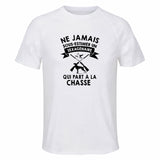 Maillot de Sport Homme Chasse Sexagenaire - T-Shirt Respirant Polyester Manches Courtes - Cadeau Sportif Anniversaire Noël Fête des Pères