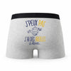 Caleçon Abeilles Apiculture - Humour Boxer Gris Idée Cadeau Passion