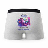 Caleçon Marius Atteindre Le Frigo sans Transpirer - Humour Boxer Gris Cadeau