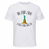 Maillot de Sport Homme New York avec Toi C'est La Vie - T-Shirt Respirant Polyester Manches Courtes - Cadeau Sportif Anniversaire Noël Fête des Pères