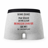Caleçon Prothesiste Dentaire ça n'existe Pas Homme - Humour Boxer Gris Idée Cadeau