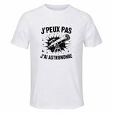 Maillot de Sport Homme Astronomie J'peux Pas - T-Shirt Respirant Polyester Manches Courtes - Cadeau Sportif Anniversaire Noël Fête des Pères