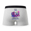 Caleçon Soan Atteindre Le Frigo sans Transpirer - Humour Boxer Gris Cadeau