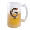 Verre à Bière Gabin Lettre Viking | Chope de Bière Pinte | Idée Cadeau Prénom Motard Jeux de Rôle Vidéo Anniversaire Papa Collègue Départ Retraite Noël