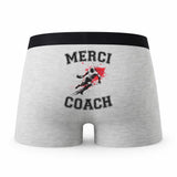 Caleçon Merci Rugby - Humour Boxer Gris Passion Sport Idée Cadeau