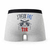 Caleçon Tir Armes - Humour Boxer Gris Idée Cadeau Passion