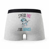 Caleçon Guitariste Femme - Humour Boxer Gris Idée Cadeau Passion