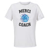 Maillot de Sport Femme pour Merci Volleyball Coach - T-Shirt Respirant Polyester Manches Courtes - Cadeau Sportive Anniversaire Noël Fête des Mères