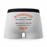 Caleçon Un Psychometricien Aussi Génial - Humour Boxer Gris Idée Cadeau