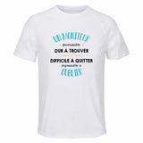 Maillot de Sport Homme pour Un Moniteur Formidable Blanc - T-Shirt Respirant Polyester Manches Courtes - Cadeau Sportif Anniversaire Noël Fête des Pères