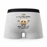 Caleçon Tim Agneau - Humour Boxer Gris Idée Cadeau