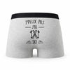 Caleçon J_Peux Pas Ski - Humour Boxer Gris Idée Cadeau Passion