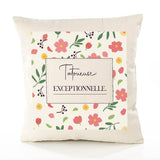 Housse de Coussin Femme Tatoueuse exceptionnelle Motif Floral déco Salon canapé Chambre Cadeau Femme Anniversaire noël Coussin décoratif Motif Floral