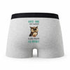 Caleçon Marie-Anne la Plus Chouette - Humour Boxer Gris Idée Cadeau