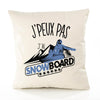 Housse de Coussin Premium Snowboard kopia - Coton Canvas Fairtrade Beige Idée Cadeau Décoration Canapé