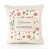 Housse de Coussin Femme Entraîneuse exceptionnelle Motif Floral déco Salon canapé Chambre Cadeau Femme Anniversaire noël Coussin décoratif Motif Floral