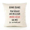 Housse de Coussin Premium Marie-Odile ça n'existe Pas - Coton Canvas Fairtrade Beige Idée Cadeau Décoration Canapé