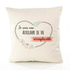 Housse de Coussin Premium auxiliaire de Vie irremplaçable - Coton Canvas Fairtrade Beige Idée Cadeau Décoration Canapé