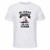 Maillot de Sport Homme Voilier Septuagenaire - T-Shirt Respirant Polyester Manches Courtes - Cadeau Sportif Anniversaire Noël Fête des Pères
