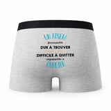 Caleçon Un Atsem Impossible à Oublier - Humour Boxer Gris Idée Cadeau