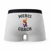 Caleçon Merci Danse - Humour Boxer Gris Passion Sport Idée Cadeau