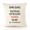Housse de Coussin Premium Béatrice ça n'existe Pas - Coton Canvas Fairtrade Beige Idée Cadeau Décoration Canapé